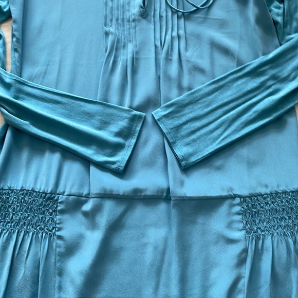 Calypso St. Barth Blue Silk & Model Dress - Picture 6 of 11